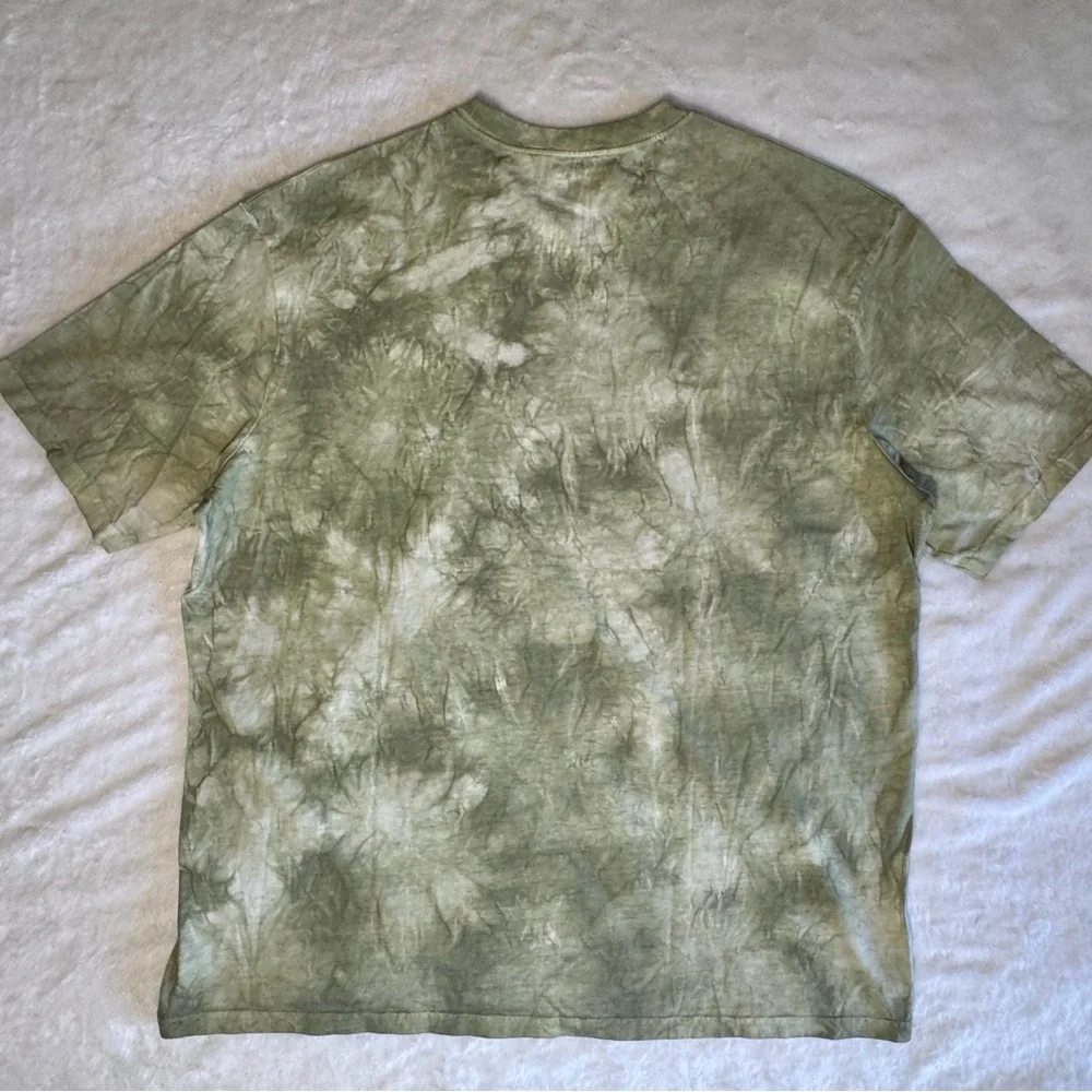 Cotton On Hedge Light Green Tie-Dye Men's Tee - Picture 3 of 4